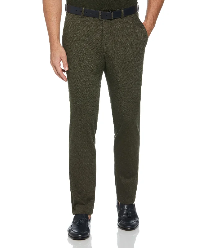 Slim Fit Two Tone Smart Knit Suit Pant