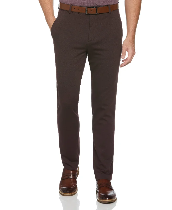 Very Slim Fit Solid Smart Knit Suit Pant