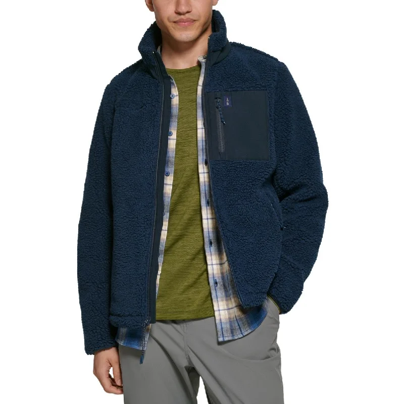 BASS OUTDOOR Mens Faux Fur Short Teddy Coat