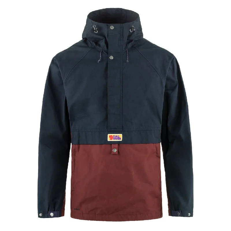 Fjallraven Vardag Anorak Dark Navy / Maroon