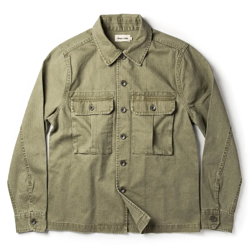 The HBT Jacket in Washed Olive