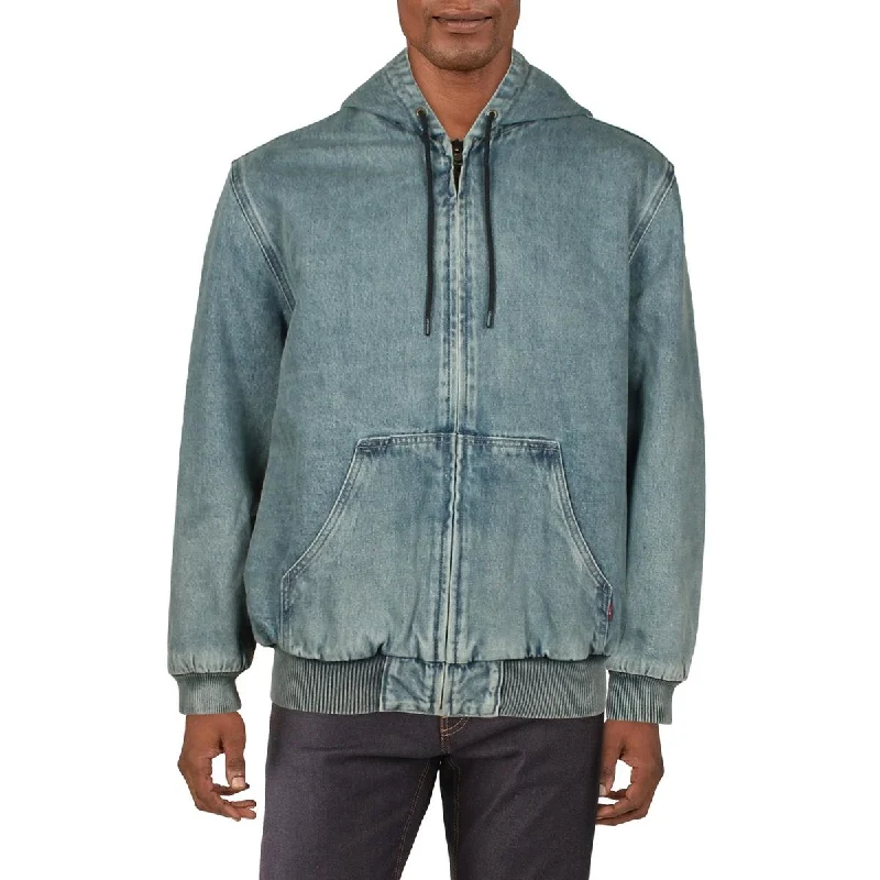 Levi Strauss & Co. Mens Relaxed Fit Cold Weather Denim Jacket