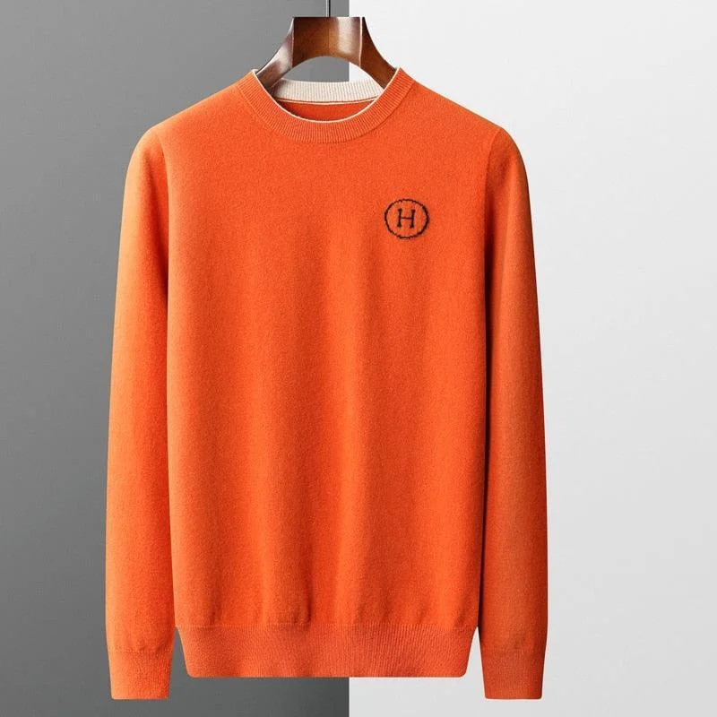 Men Crew Neck Pullover Sweater