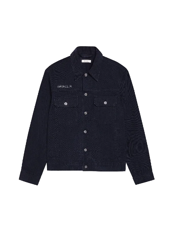 Mens Nettle Denim Jacket—black