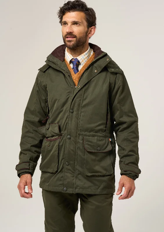 Milwood Men's Waterproof Shooting Coat In Olive - Shooting Fit