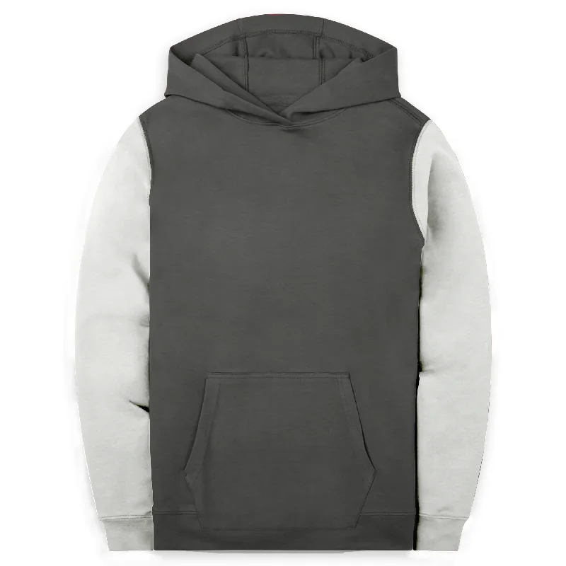 Pullover Hoodie - Washed Black Grey