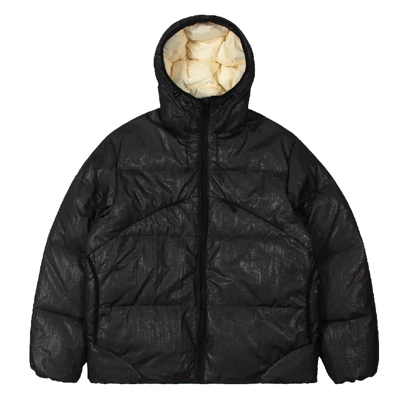 Purple Mountain Observatory Shield Puffer Barnacle Mesh Black